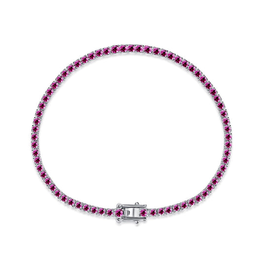 [Love More]Dazzling Colorful Round Cut Daily Bracelet