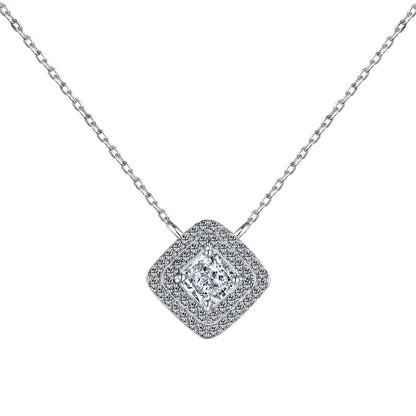 [Love More]Sparkling Asscher Cut Necklace
