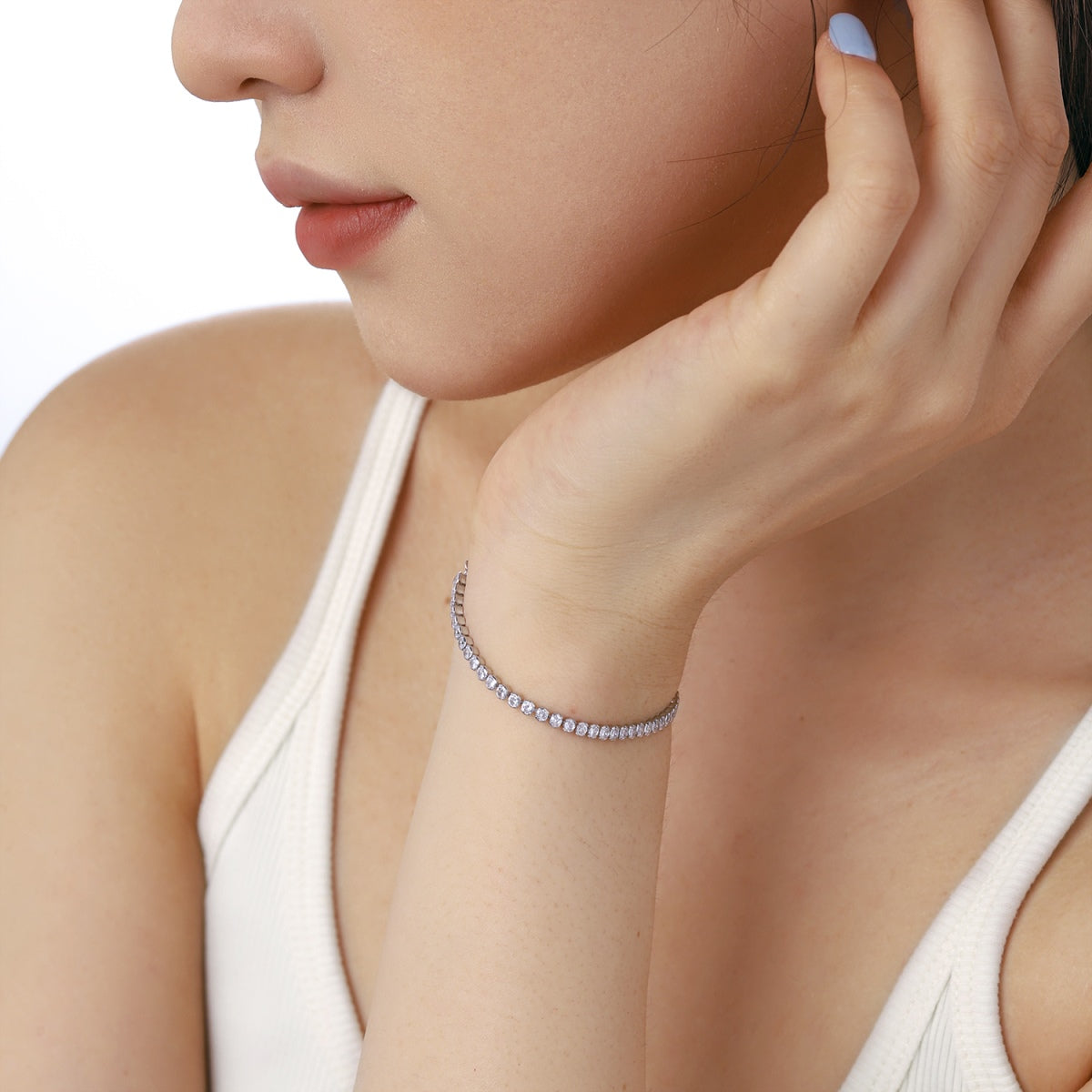 [Love More]Dazzling Sparkling Round Cut Daily Bracelet