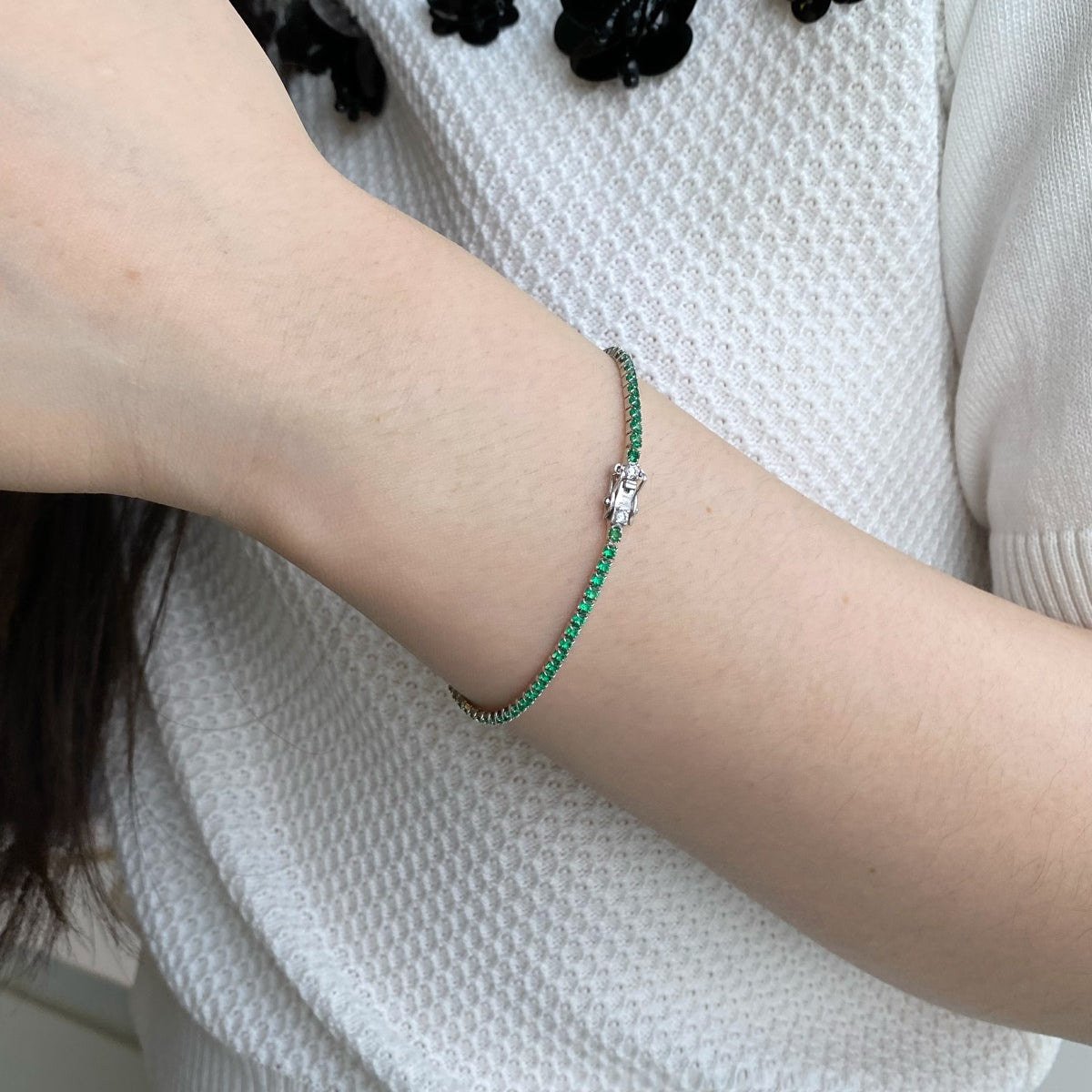 [Love More]Dazzling Colorful Round Cut Daily Bracelet