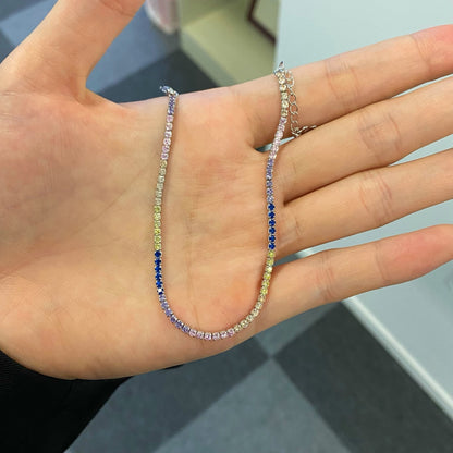 [Love More]Radiant Shinning Princess Cut Tennis Bracelet