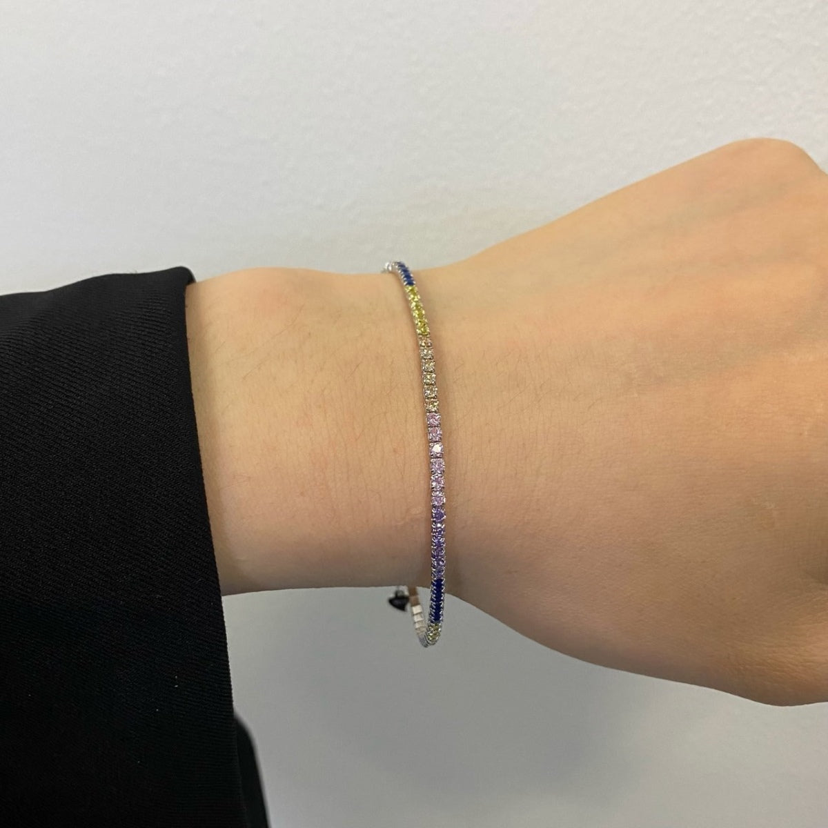 [Love More]Radiant Shinning Princess Cut Tennis Bracelet