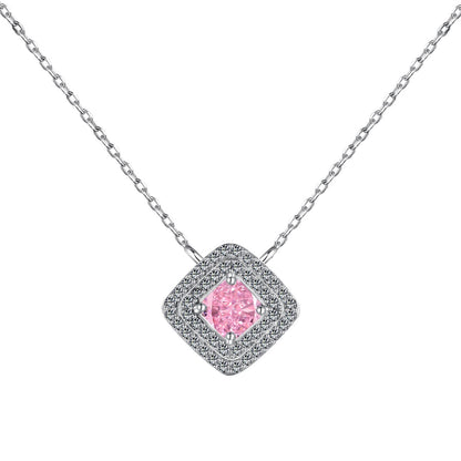 [Love More]Sparkling Asscher Cut Necklace