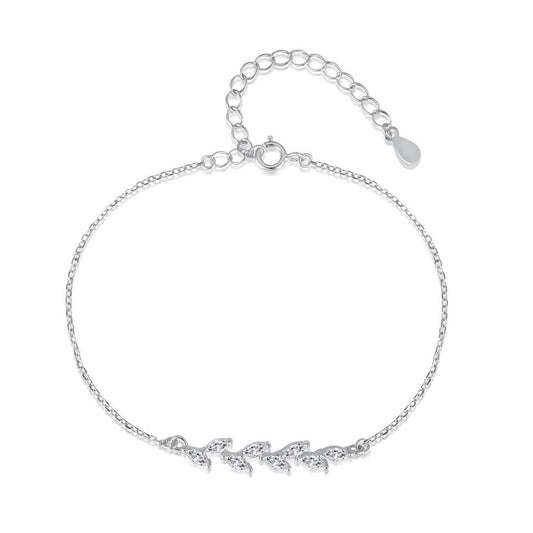 [Love More]Elegant Wheat Leaves Shape Bracelet