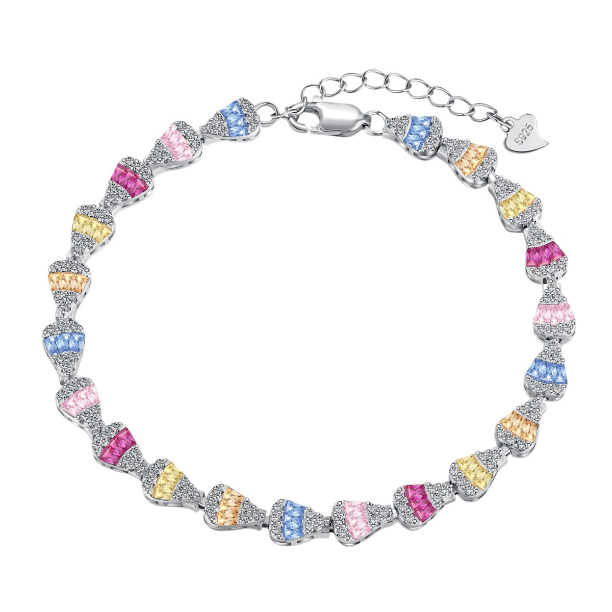 [Love More]Radiant Water Drop Shape Daily Bracelet