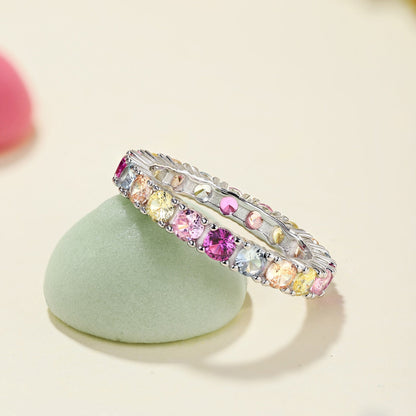 [Love More]Dazzling Lustrous Round Cut Tennis Ring