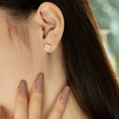 [Love More]Four-Leaf Clover Flower Shaped Earrings