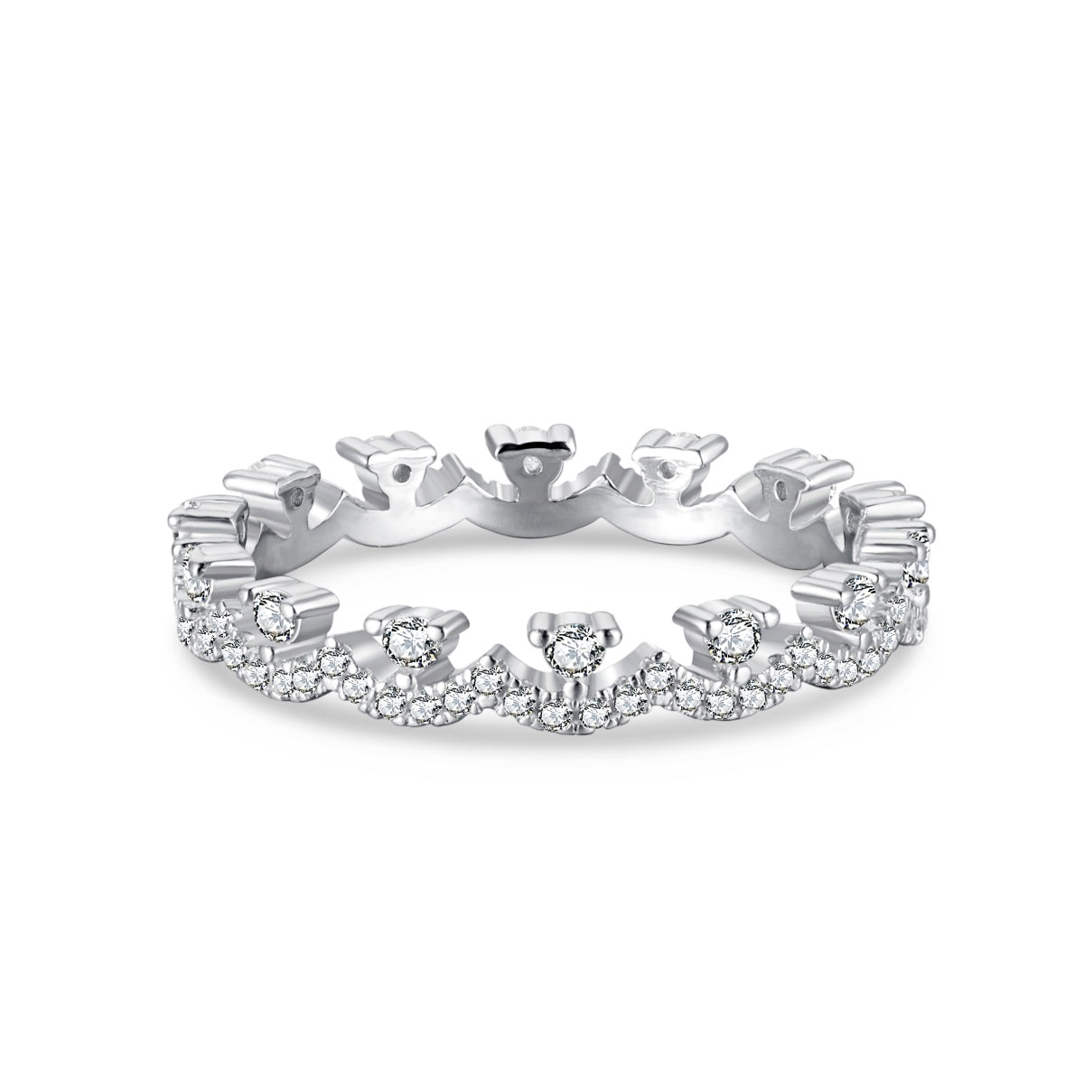 [Love More]Elegant Resplendent Round Shape Party Ring