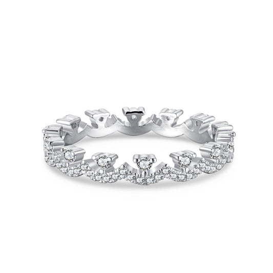[Love More]Elegant Resplendent Round Shape Party Ring