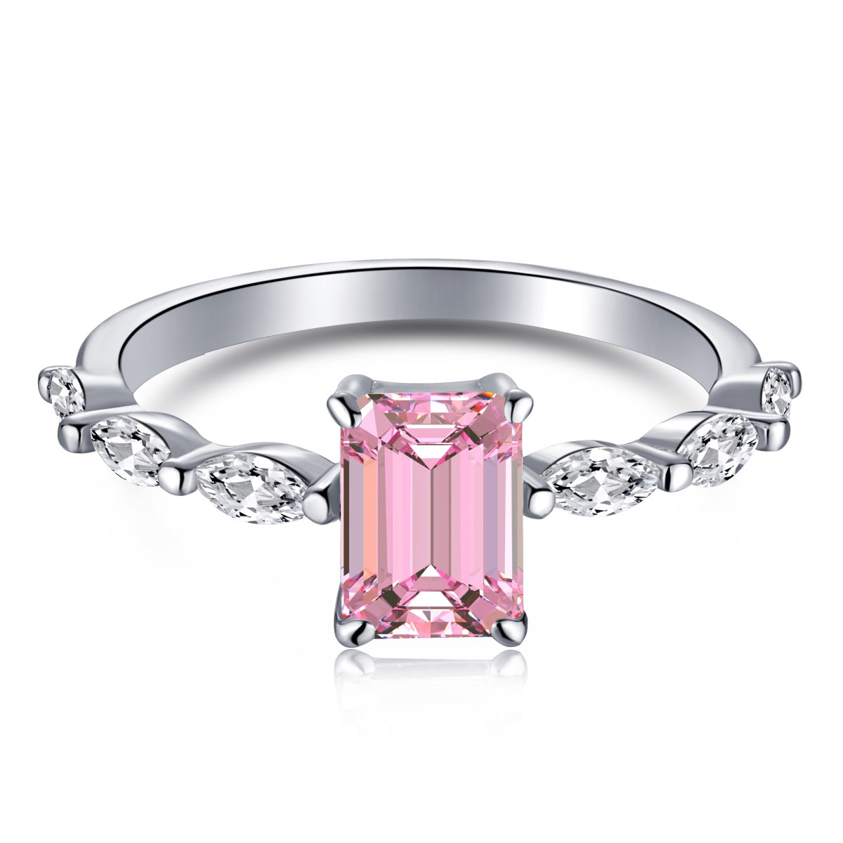 [Love More]1.0 Carat Dainty Resplendent Radiant Cut Daily Ring