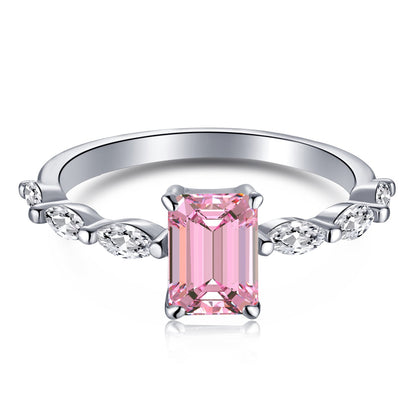 [Love More]1.0 Carat Dainty Resplendent Radiant Cut Daily Ring
