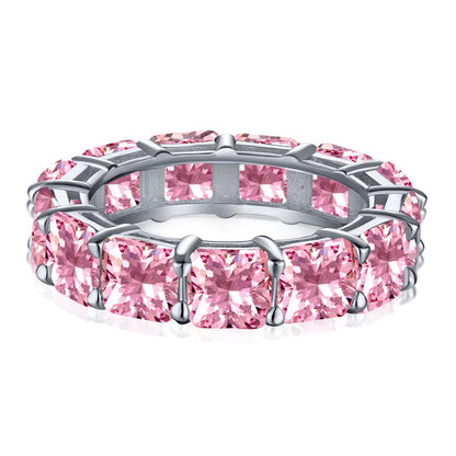 [Love More]Elegant Princess Cut Tennis Ring