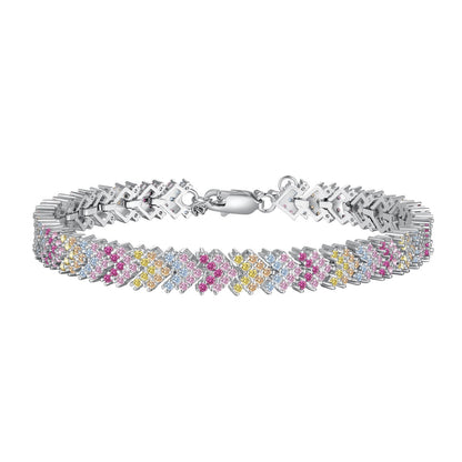 [Love More]Ornate Sparkling Round Cut Party Bracelet