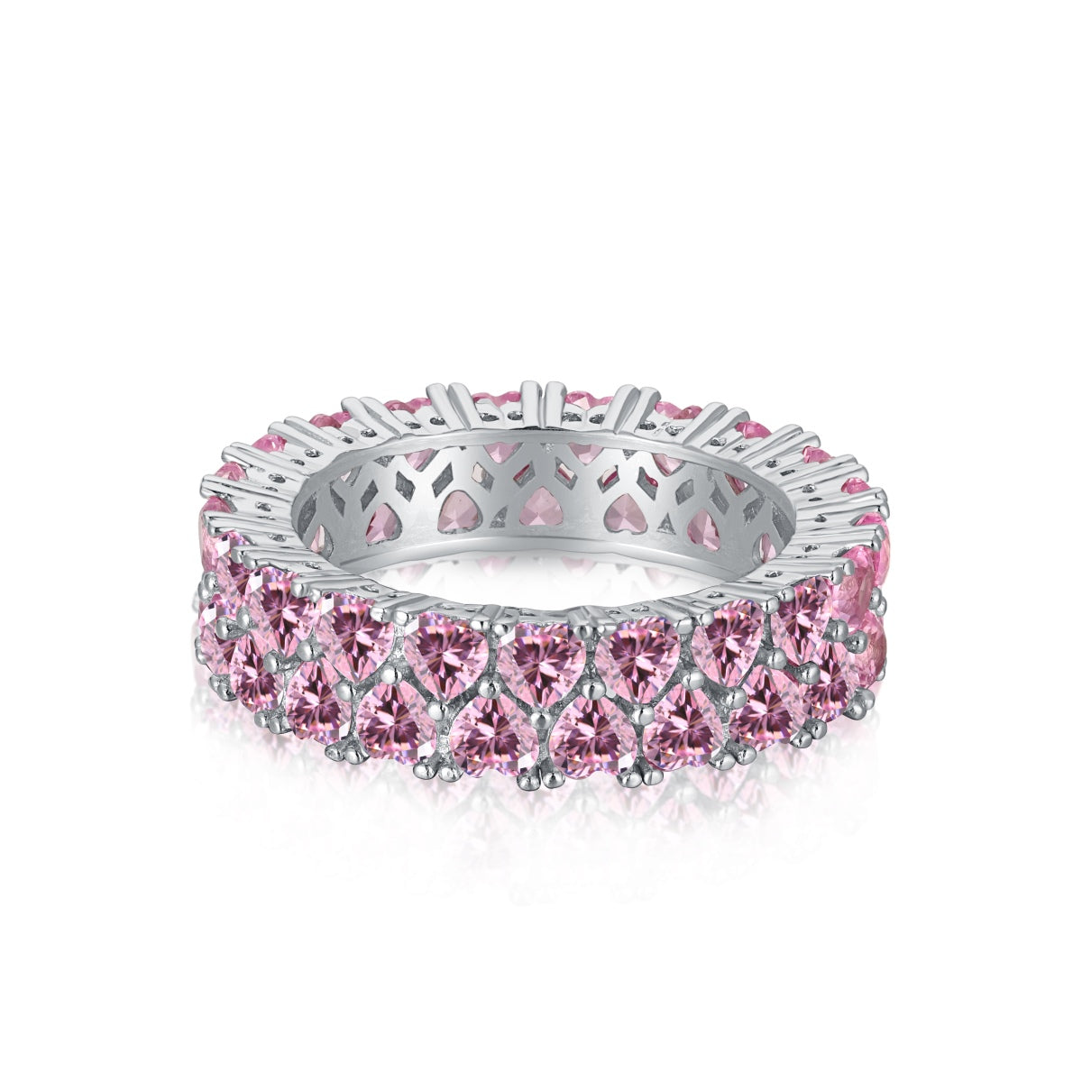 [Love More]Sparkling Full Heart Ring