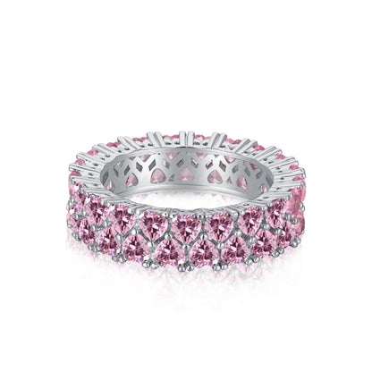 [Love More]Sparkling Full Heart Ring