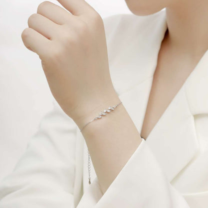 [Love More]Elegant Wheat Leaves Shape Bracelet