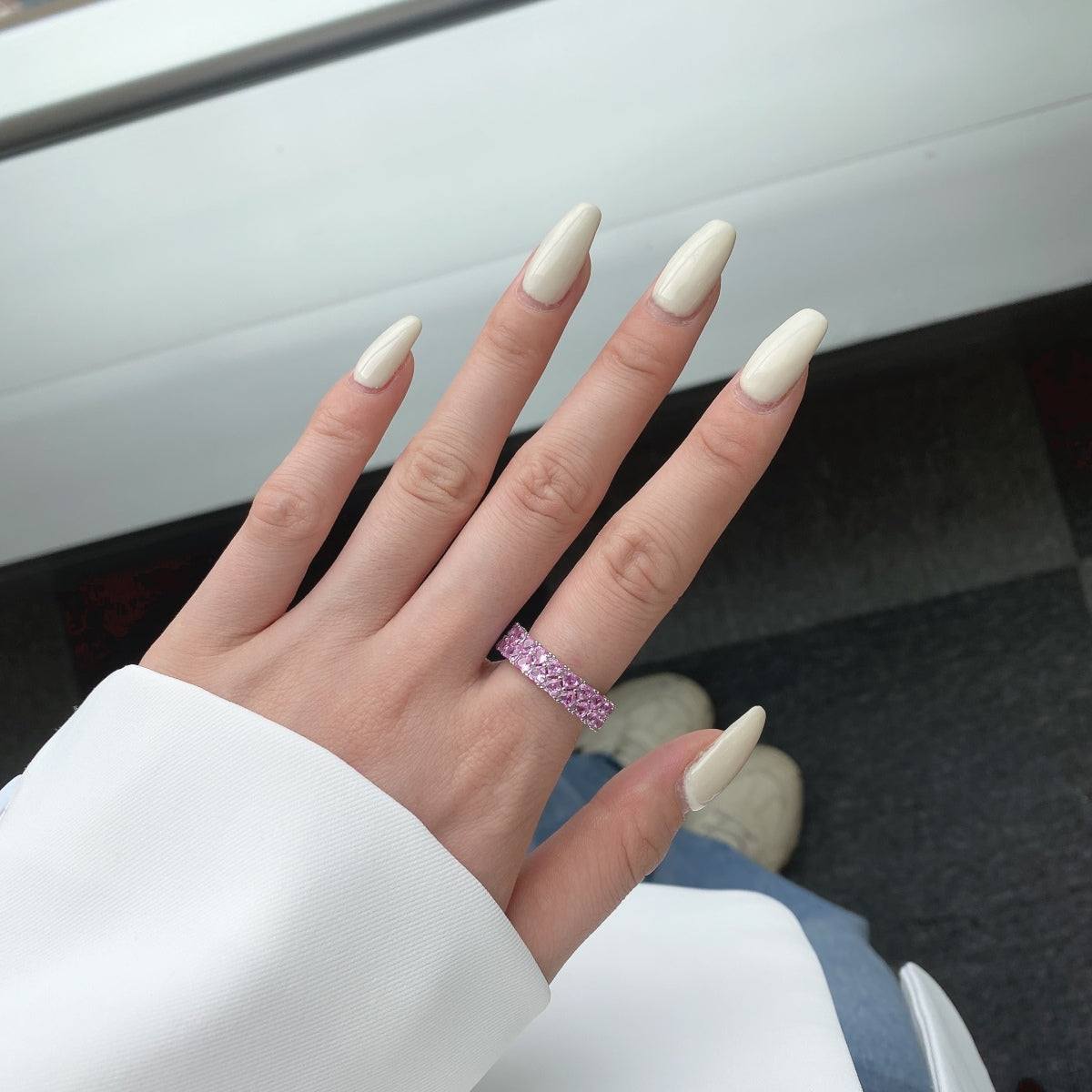 [Love More]Sparkling Full Heart Ring