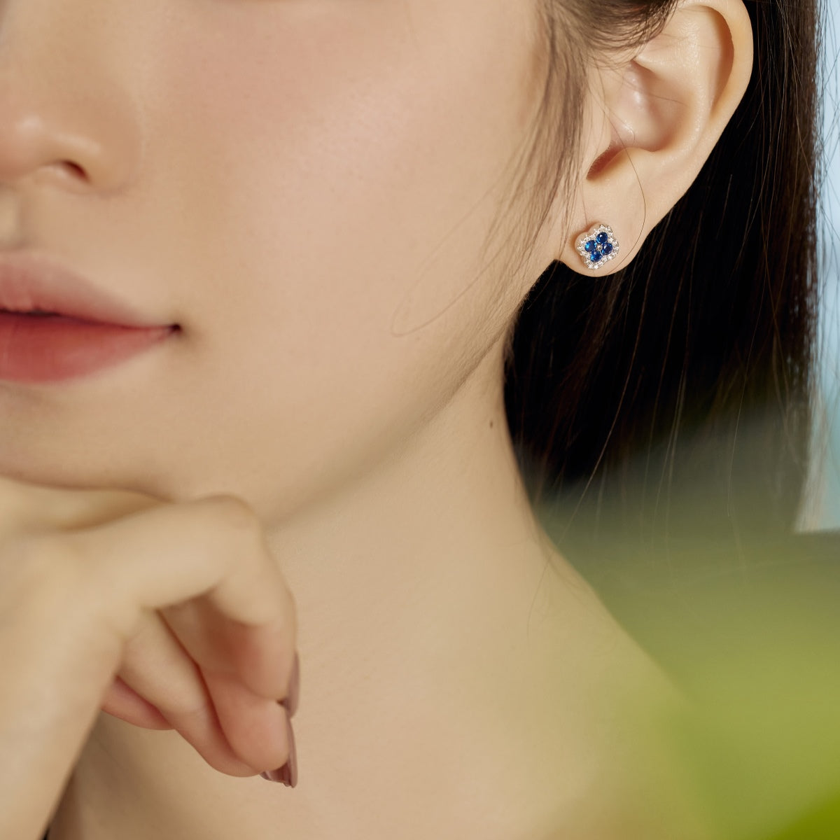 [Love More]Four-Leaf Clover Flower Shaped Earrings