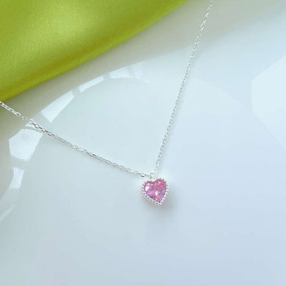 [Love More]Ornate Heart Shape Necklace