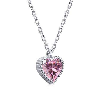 [Love More]Ornate Heart Shape Necklace