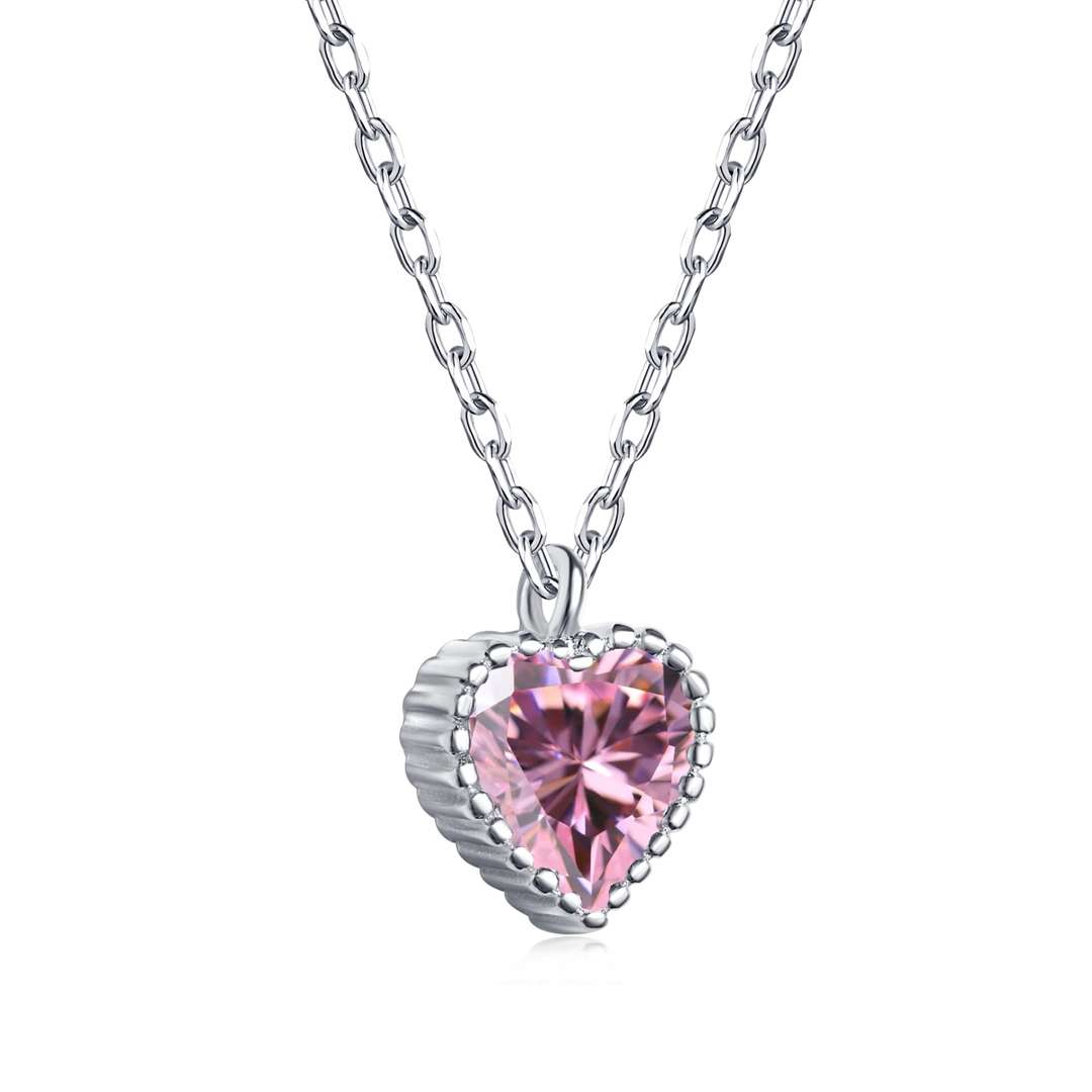 [Love More]Ornate Heart Shape Necklace
