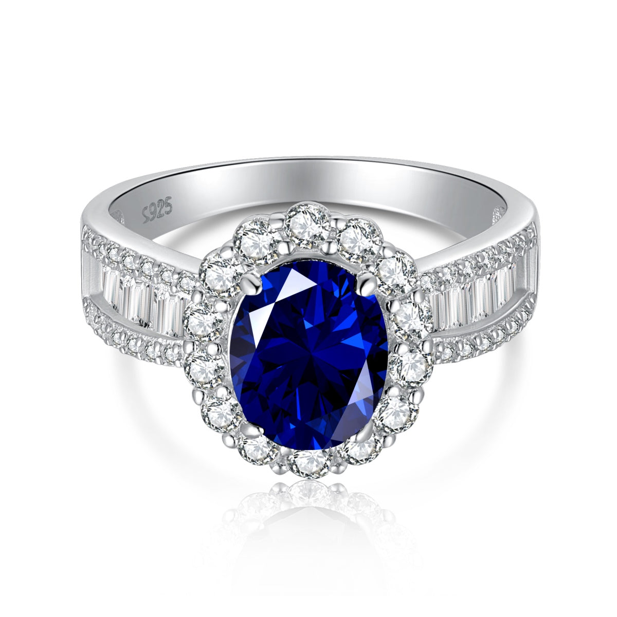 [Love More]1.5 Carat Dazzling Charming Oval Cut Banquet Ring