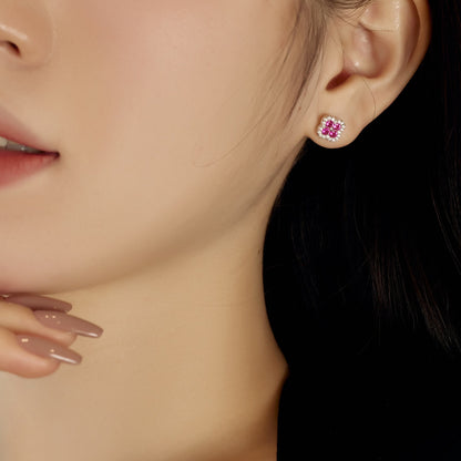 [Love More]Four-Leaf Clover Flower Shaped Earrings