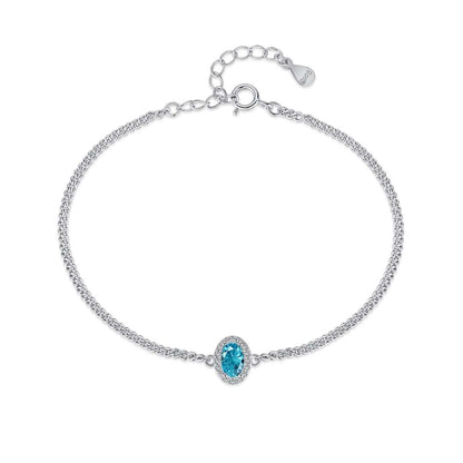 [Love More]Exquisite Oval Shape Bracelet