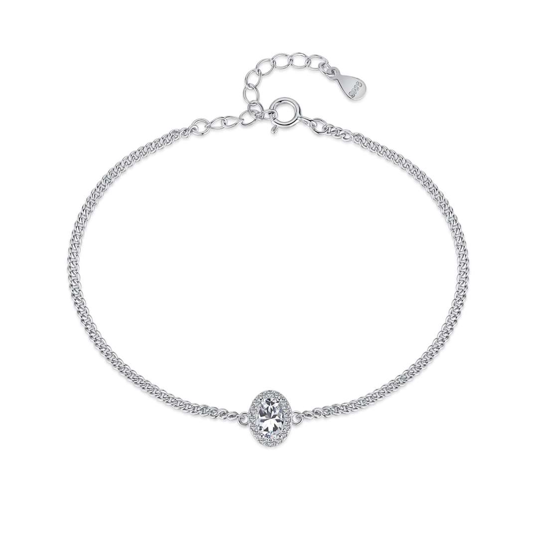 [Love More]Exquisite Oval Shape Bracelet