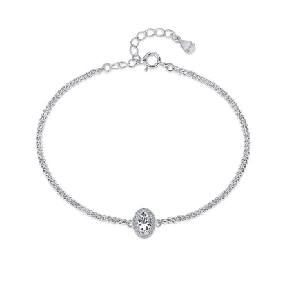 [Love More]Exquisite Oval Shape Bracelet