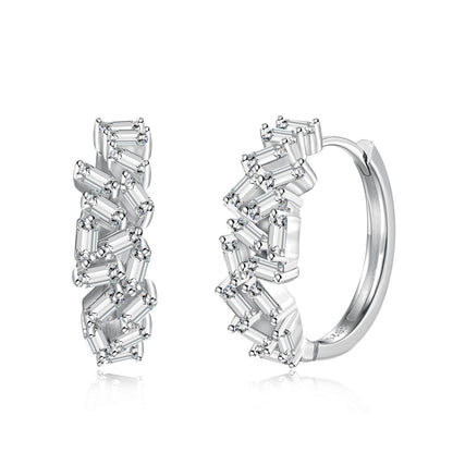 [Love More]Dazzling Colorful Emerald Cut Daily Earrings