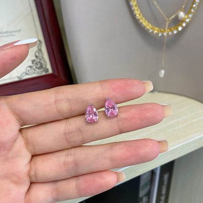 [Love More]Ornate Water Drop Shape Earrings