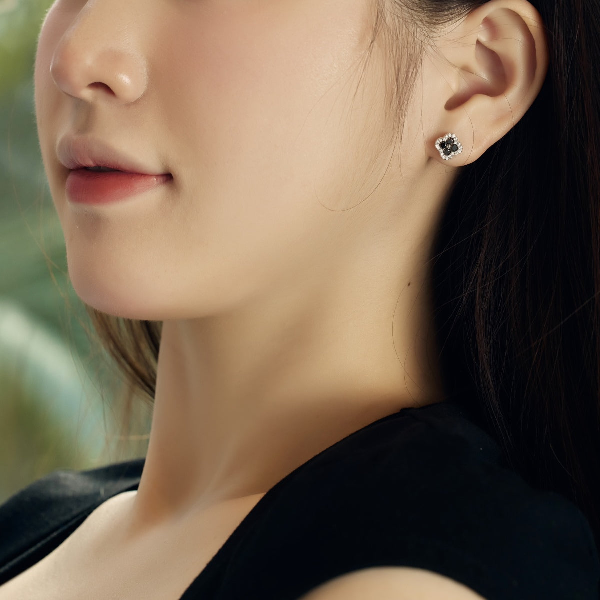 [Love More]Four-Leaf Clover Flower Shaped Earrings