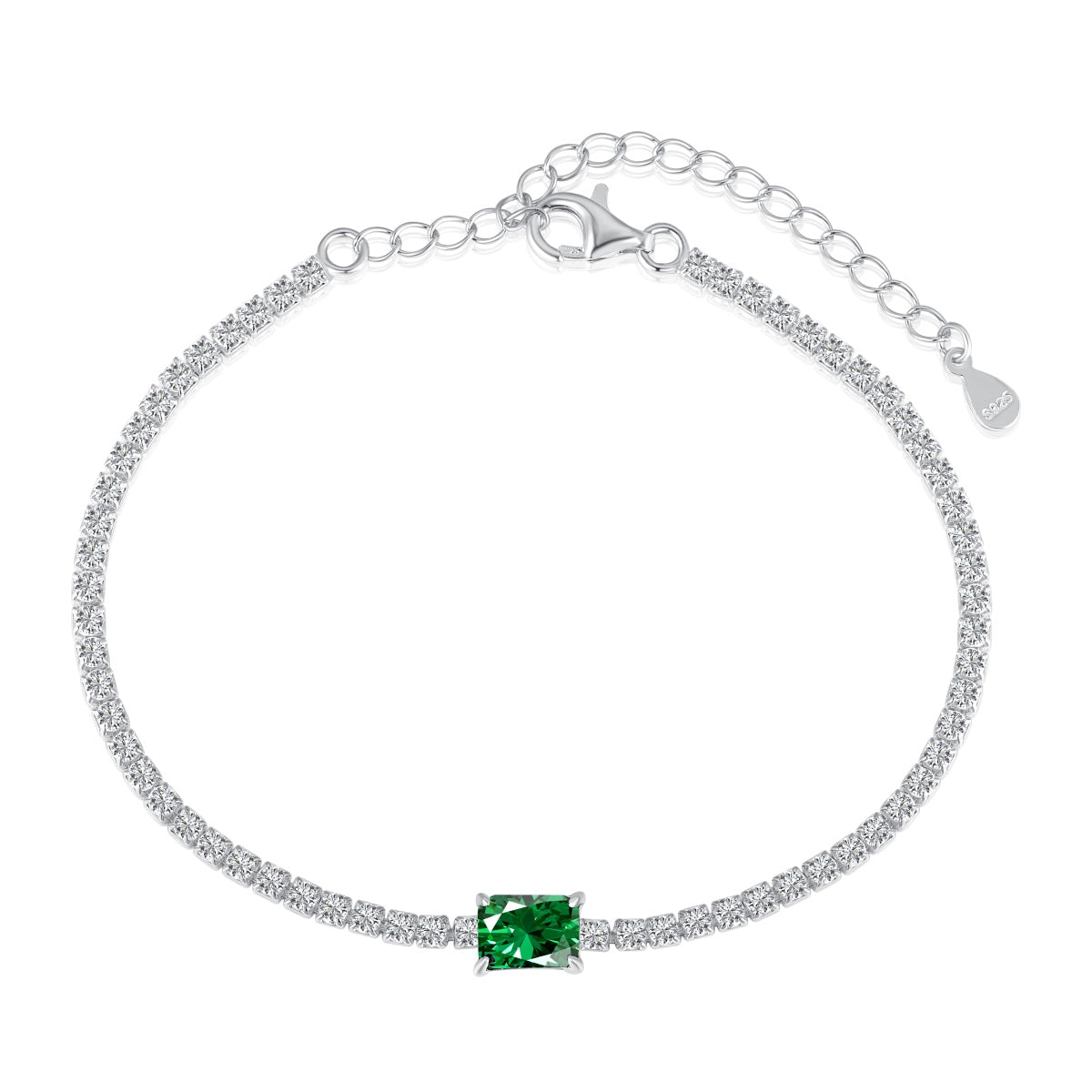 [Love More]1.0 Carat Unique Emerald Cut Banquet Bracelet