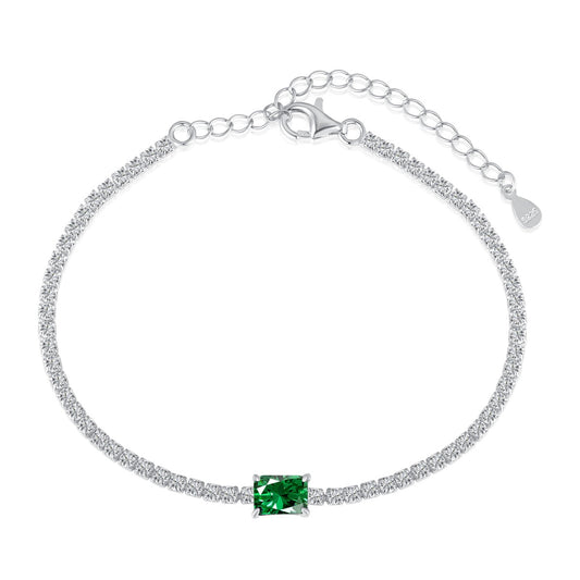 [Love More]1.0 Carat Unique Emerald Cut Banquet Bracelet
