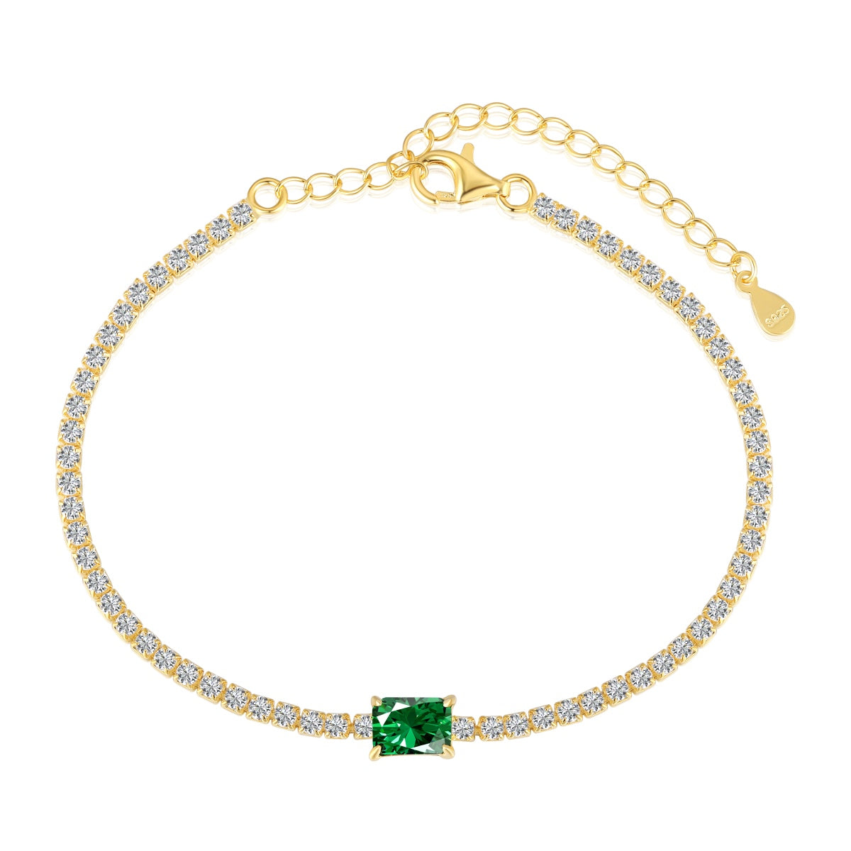 [Love More]1.0 Carat Unique Emerald Cut Banquet Bracelet