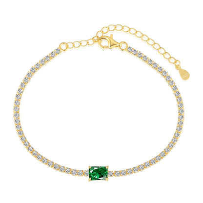 [Love More]1.0 Carat Unique Emerald Cut Banquet Bracelet