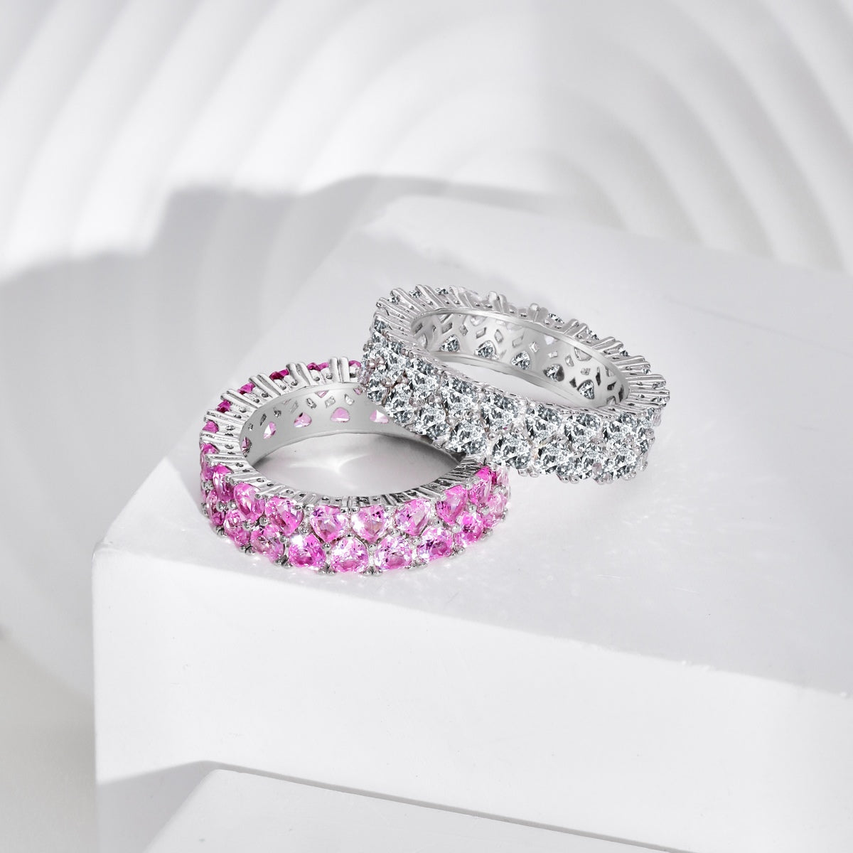 [Love More]Sparkling Full Heart Ring