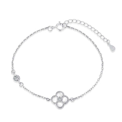[Love More]Delicate Four Leaf Clover Bracelet
