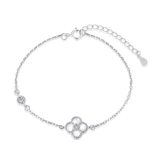 [Love More]Delicate Four Leaf Clover Bracelet