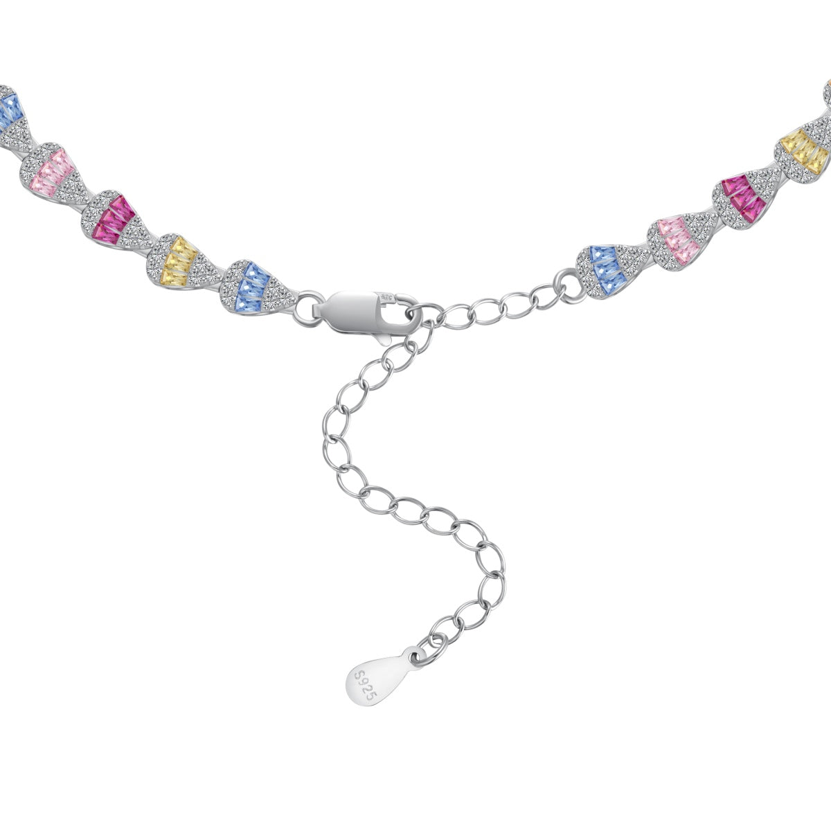 [Love More]Radiant Colorful Rainbow Necklace