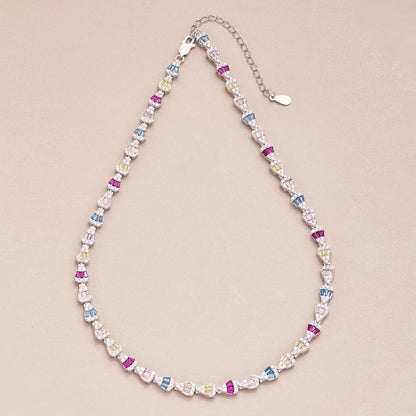 [Love More]Radiant Colorful Rainbow Necklace