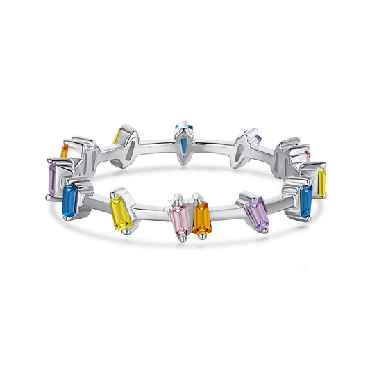 [Love More]Unique Trapezoid Cut Daily Ring