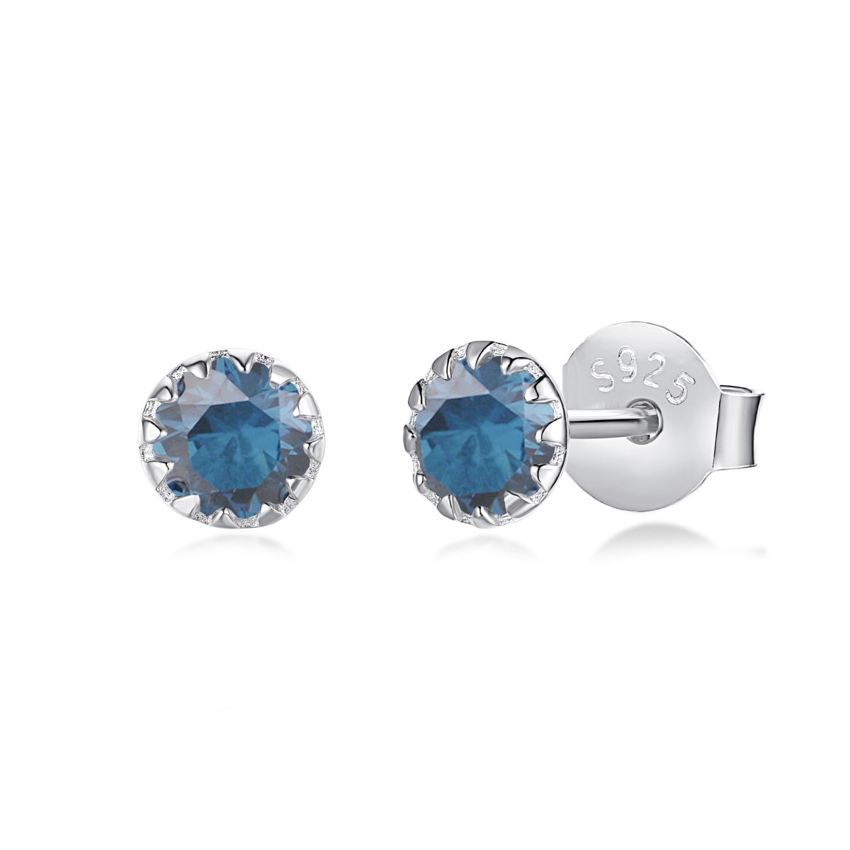 [Love More]Sparkling Colorful Round Shape Earrings
