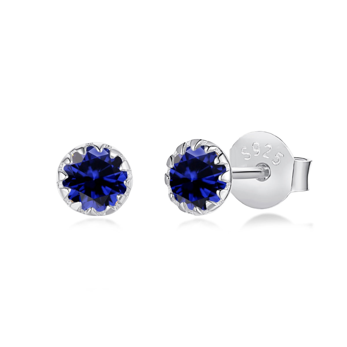 [Love More]Sparkling Colorful Round Shape Earrings