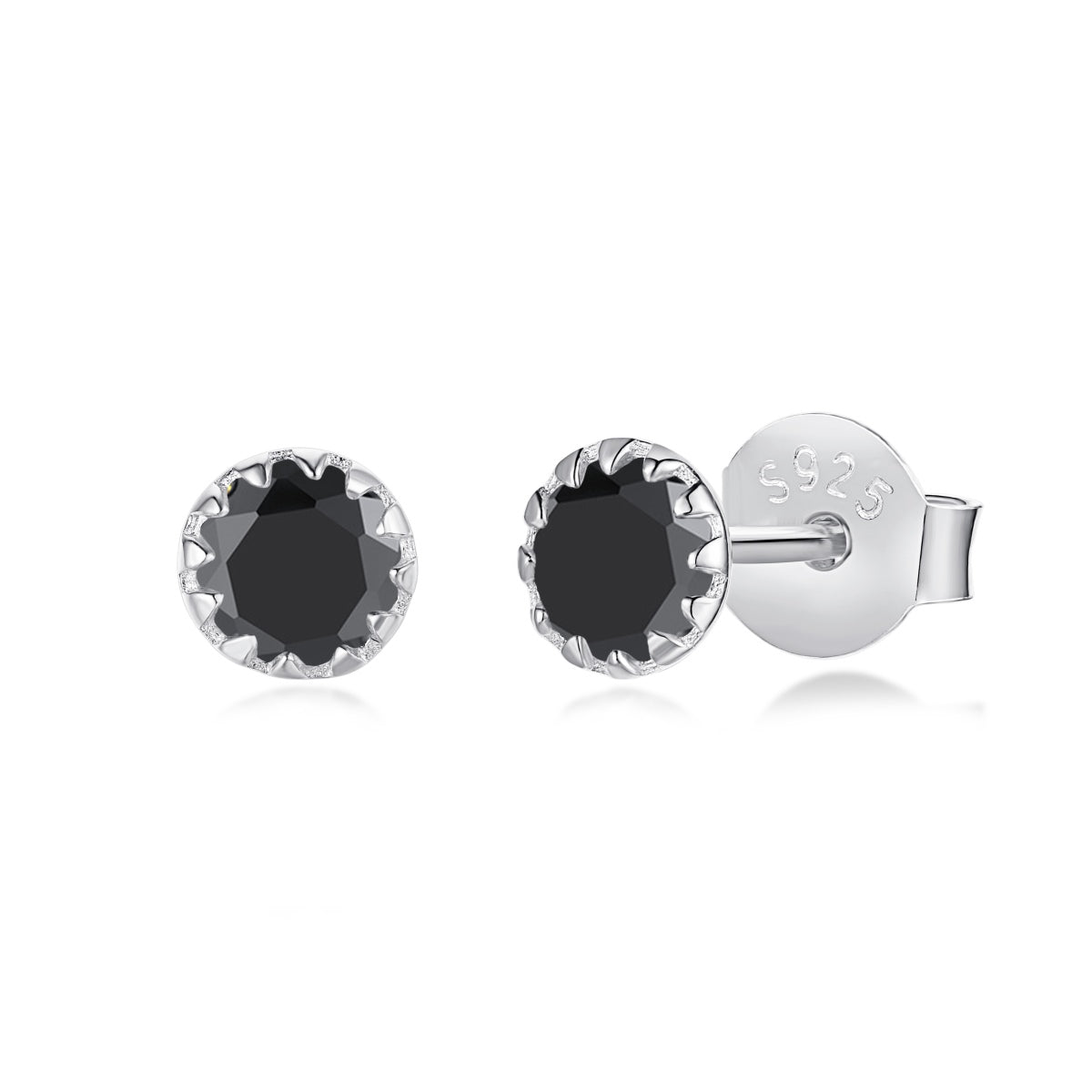 [Love More]Sparkling Colorful Round Shape Earrings