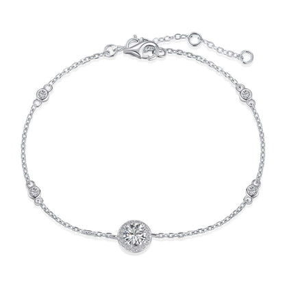[Love More]Dazzling Round Cut Shape Bracelet