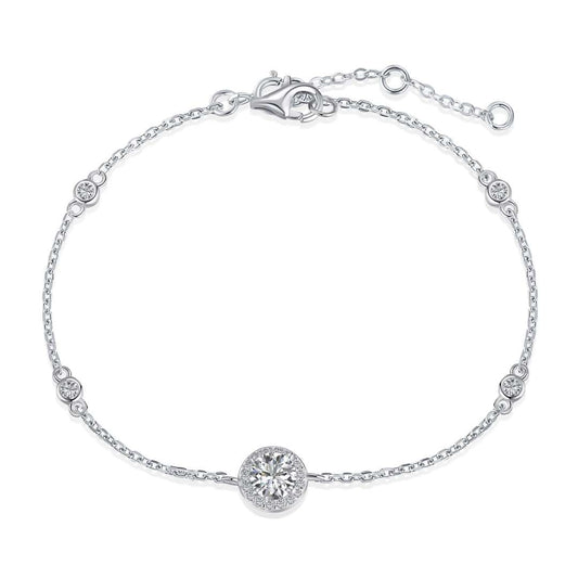 [Love More]Dazzling Round Cut Shape Bracelet