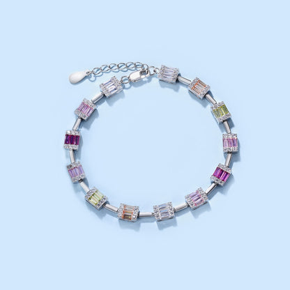 [Love More]Dainty Charming Emerald Cut Daily Bracelet