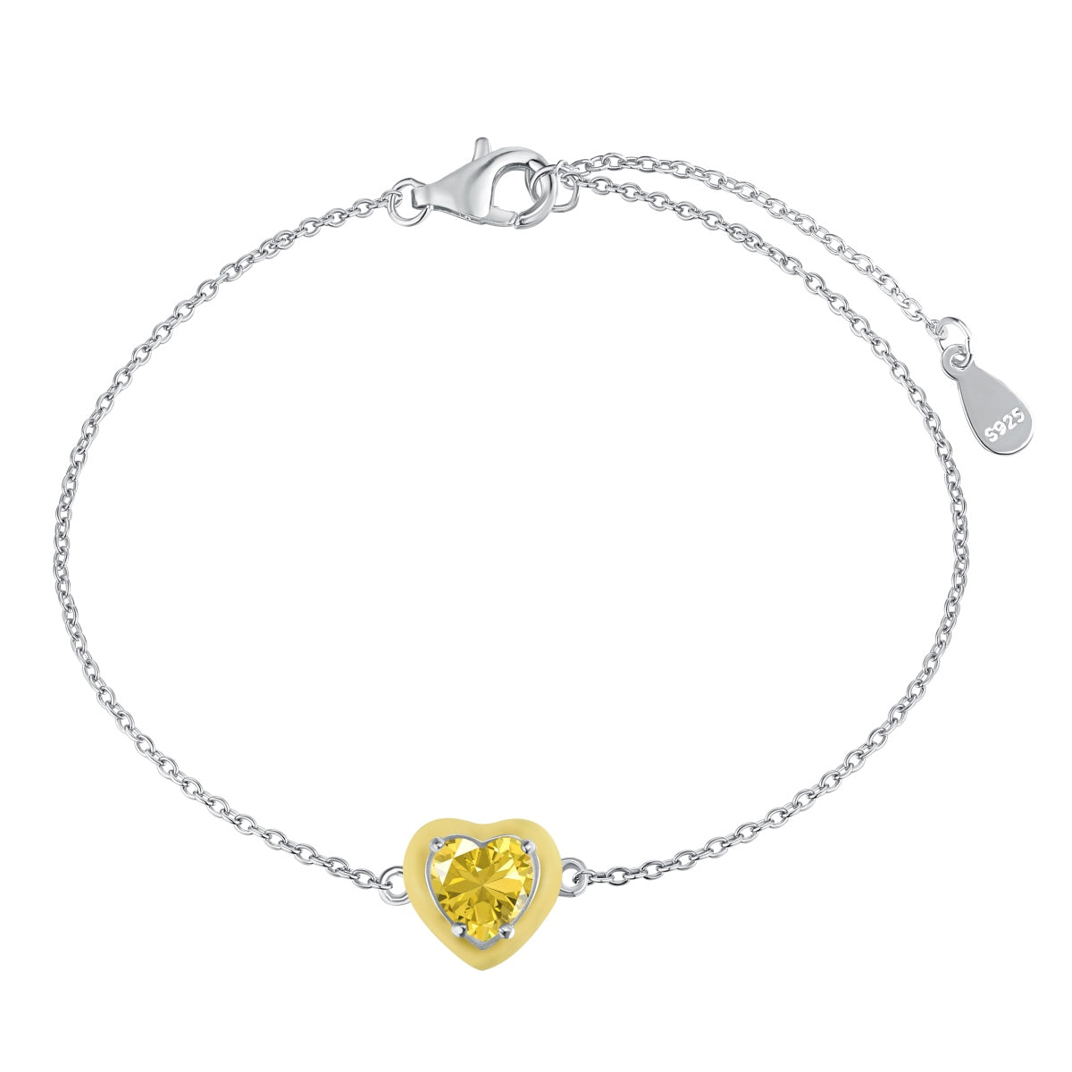 [Love More]Sparkling Romantic Heart Shape Lover Bracelet